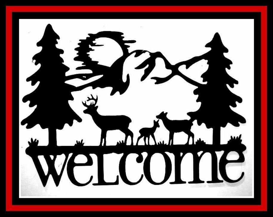Deer Welcome Sign