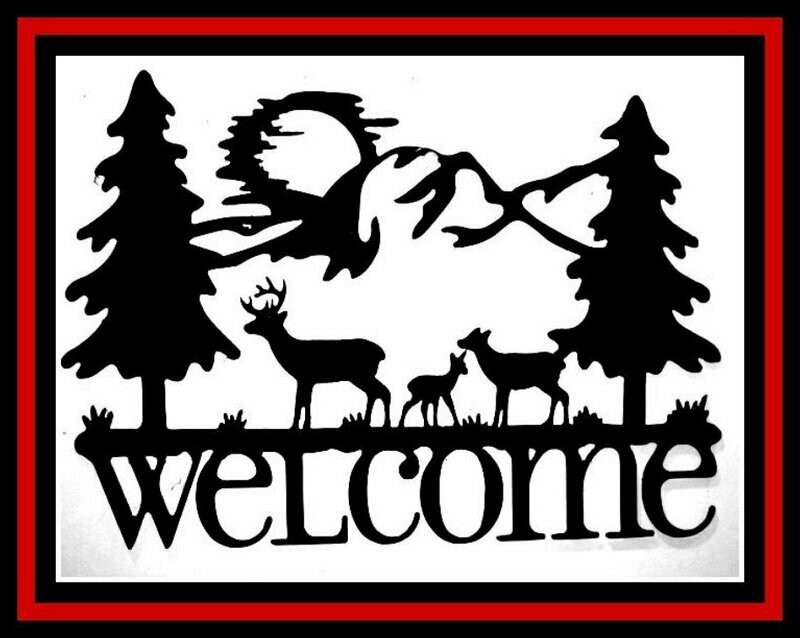 Deer Welcome Sign