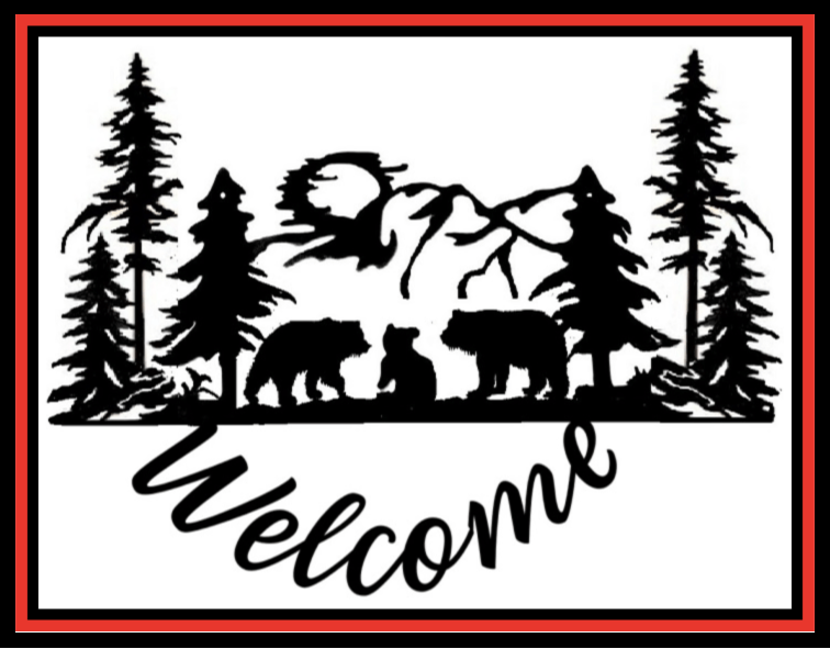 Bear Welcome Sign
