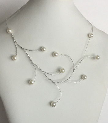 ENSEMBLE 3 BIJOUX PERLES ROMANTIQUES 