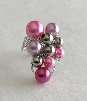 Ensemble 4 Bijoux Romane Rose