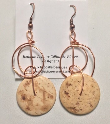 BOUCLES D’OREILLES PASTILLES BOIS NATUREL BOUCLES D’OREILLES PASTILLES BOIS NATUREL