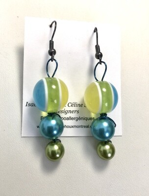 BOUCLES D’OREILLES CITRON LIME