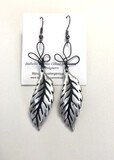 BOUCLES D’OREILLES FEUILLES ARGENTÉES