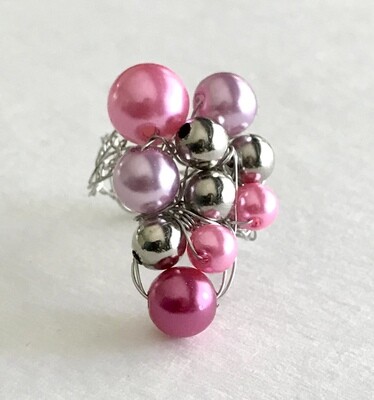 BAGUE MIX ROSE