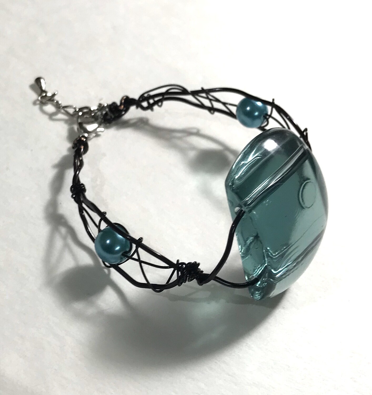 BRACELET AQUA PERLES