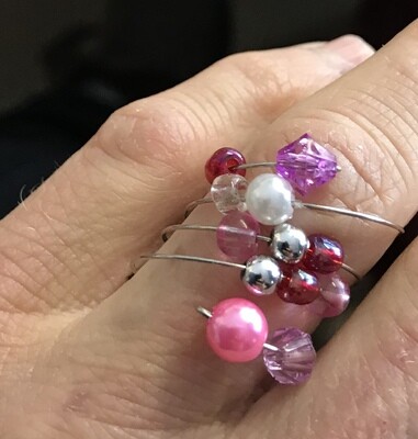 BAGUE CERCEAU ROSÉE