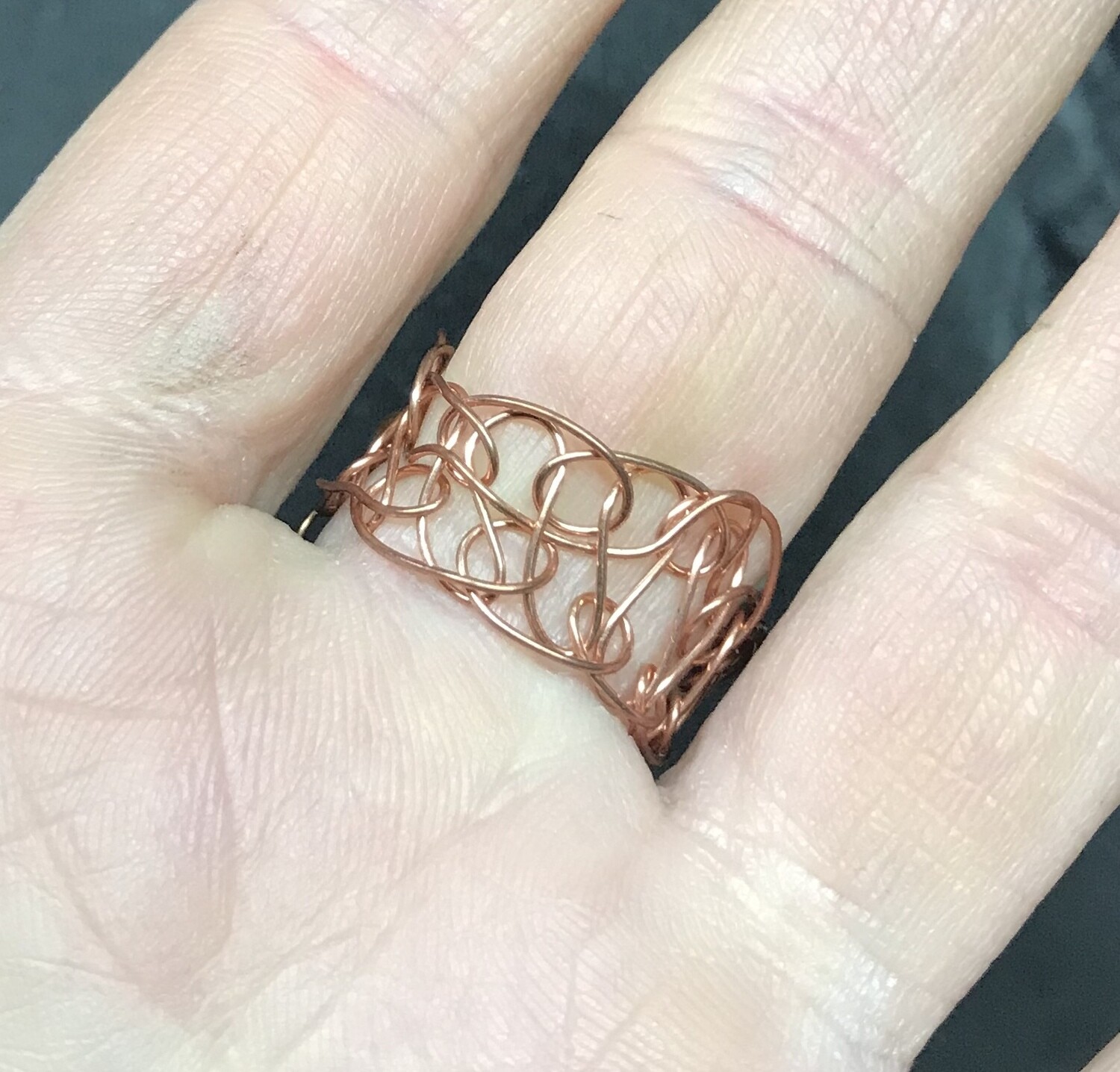 BAGUE ORANGE PRESSÉE
