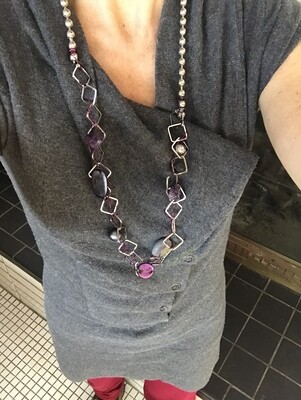 COLLIER CHAÎNE AMÉTHYSTE