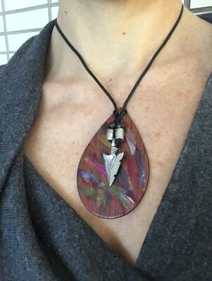 COLLIER MÉDAILLON  ARTISANAL