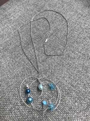 COLLIER CERCLES DE FANTAISIE