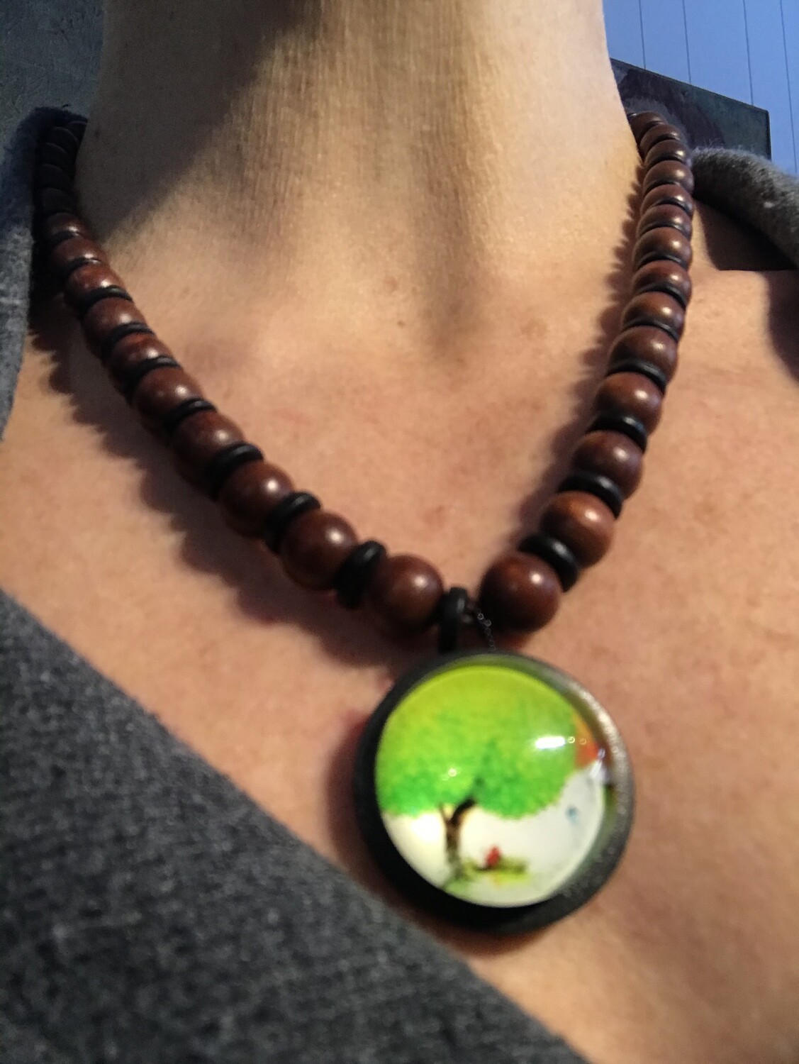COLLIER MÉDAILLON L’ARBRE