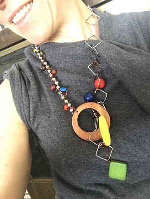 COLLIER CRAVATE COLORÉE