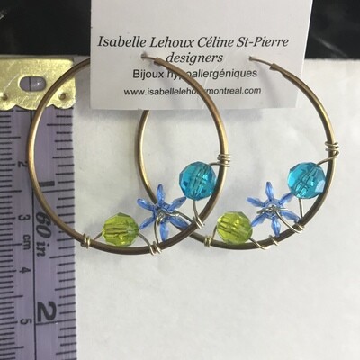 BOUCLES D’OREILLES ANNEAUX LES VACANCES