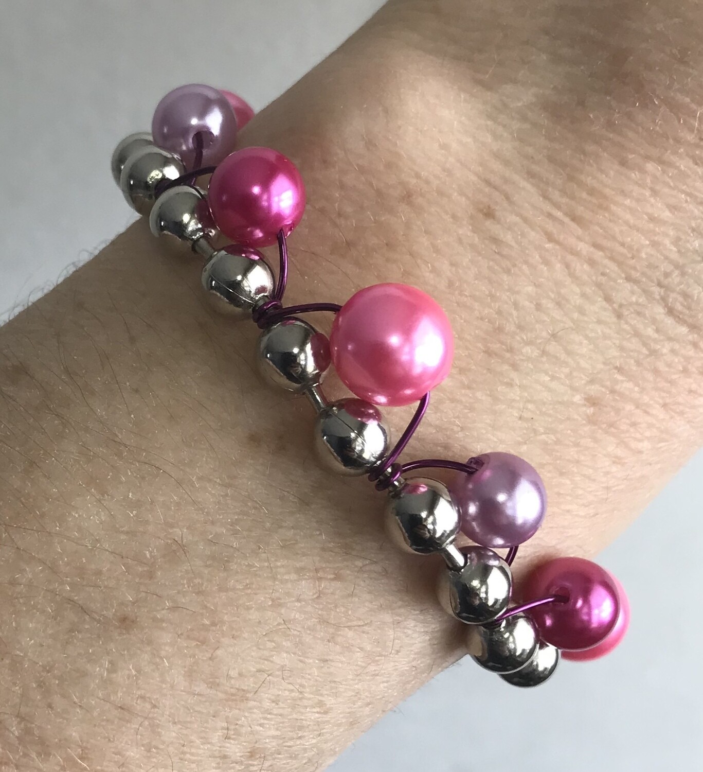 BRACELET CHAÎNE ROSE