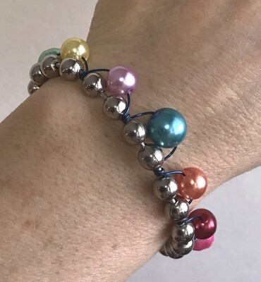 BRACELET CHAÎNE MULTICOLORE 