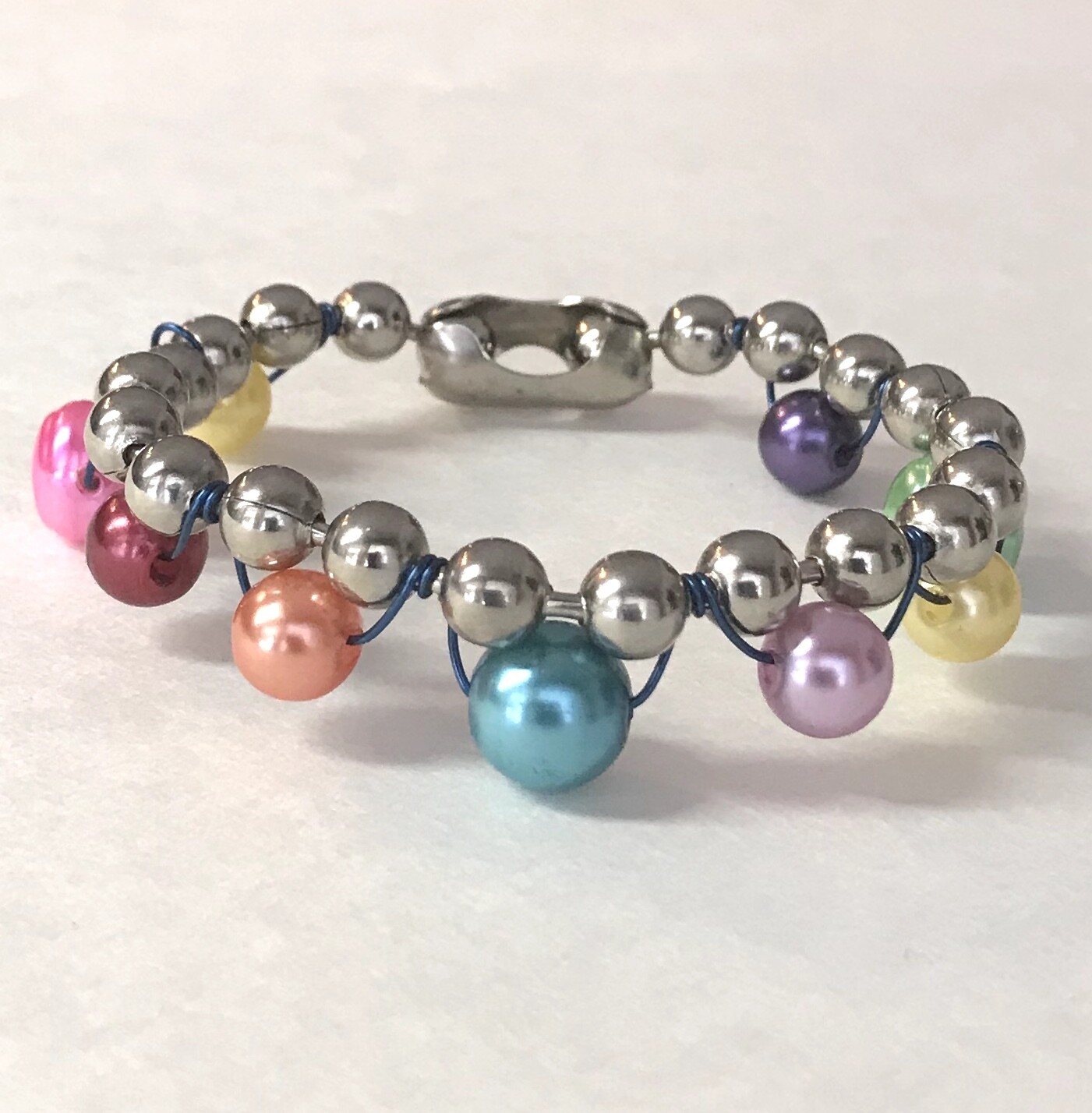 BRACELET CHAÎNE MULTICOLORE