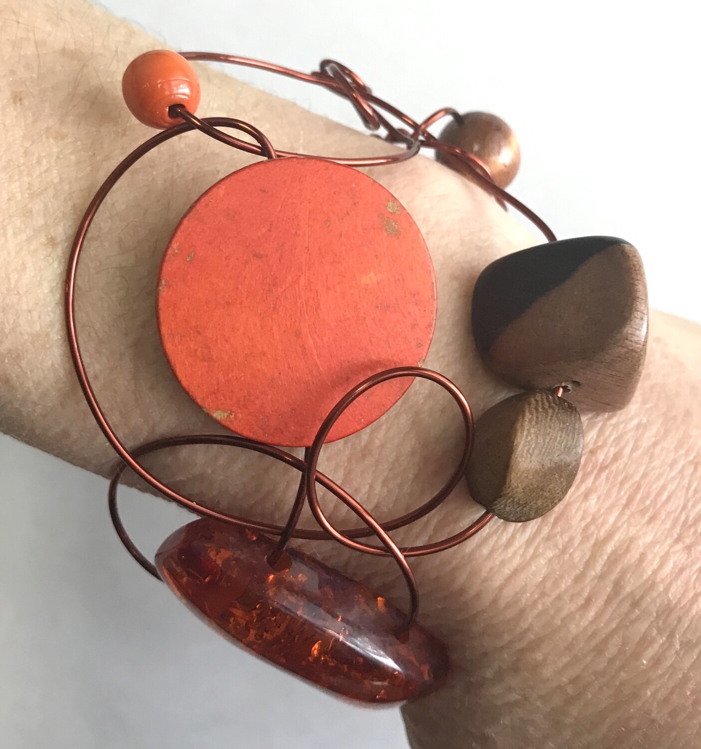 BRACELET ORANGE DES BOIS