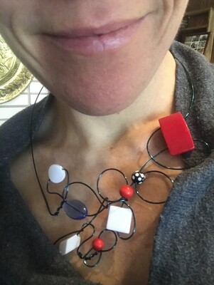 COLLIER BLEU BLANC ROUGE
