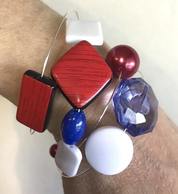 BRACELET FUNNY BLEU BLANC ROUGE