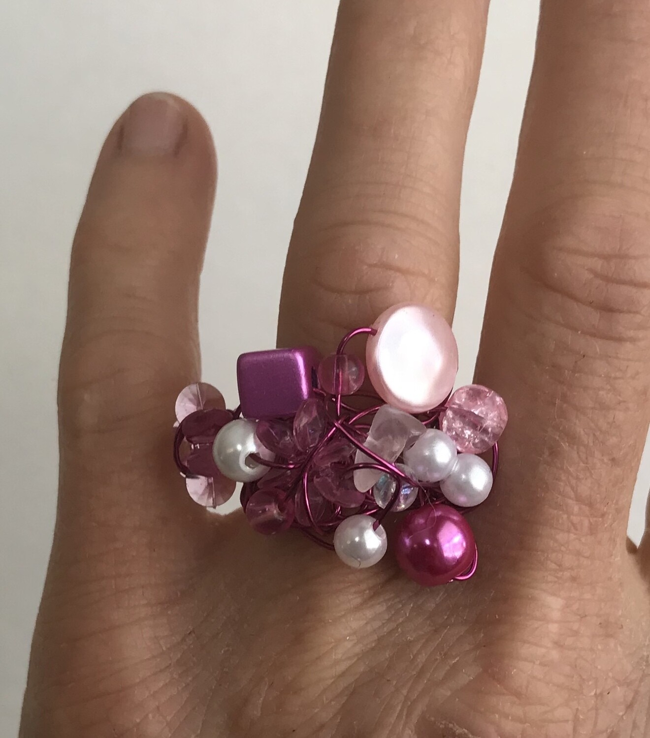 BAGUE CHIC ROSE