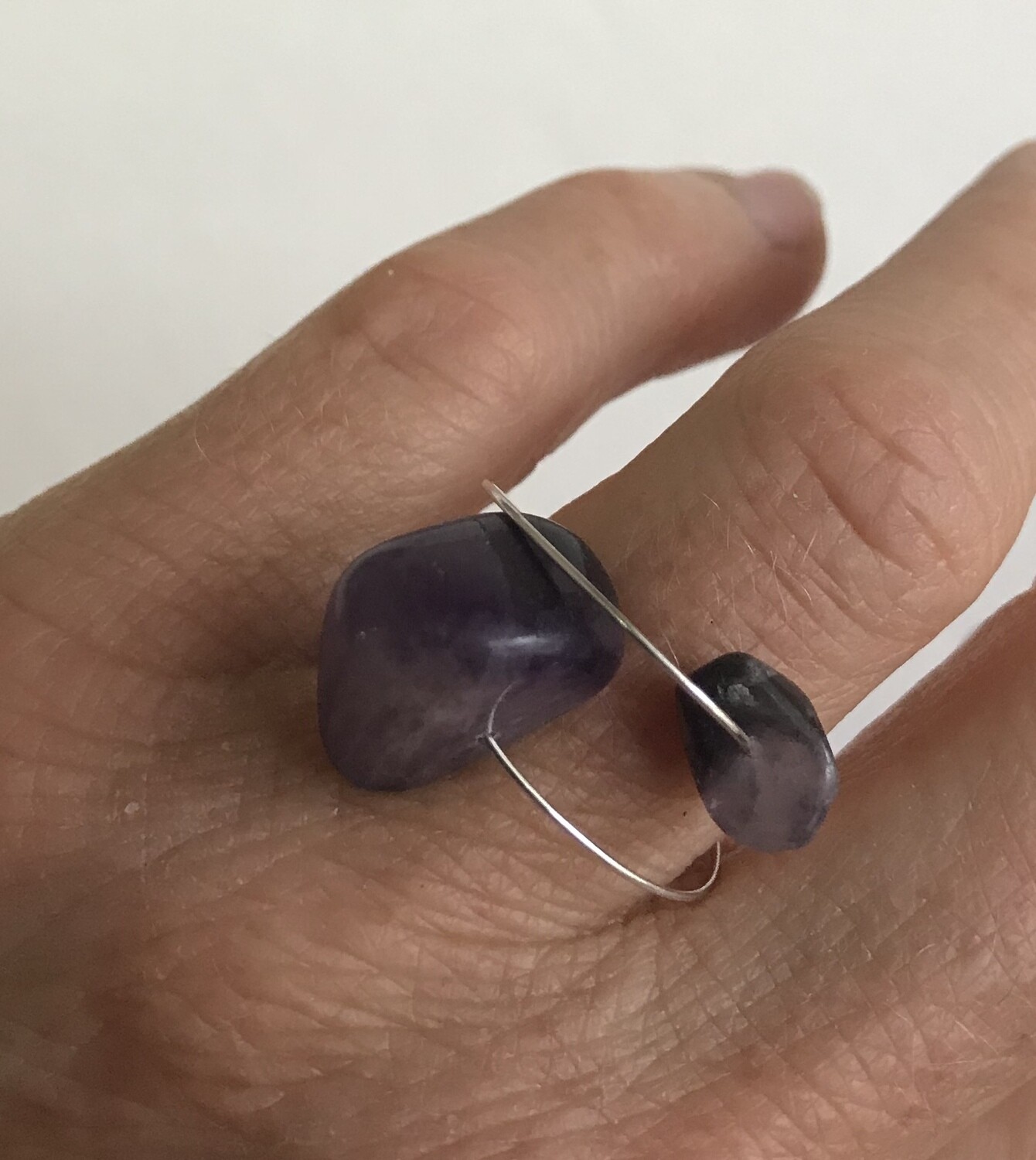 BAGUE PIERRES AMÉTHYSTE
