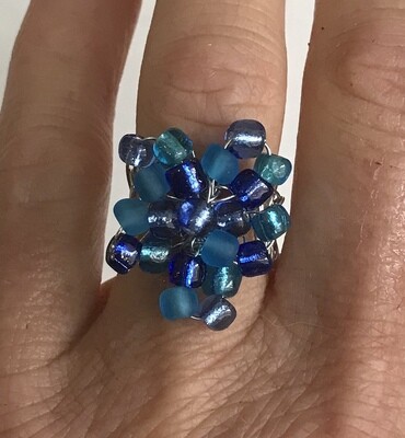 BAGUE EN BLEU