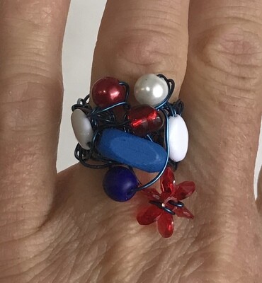 BAGUE BLEU BLANC ROUGE