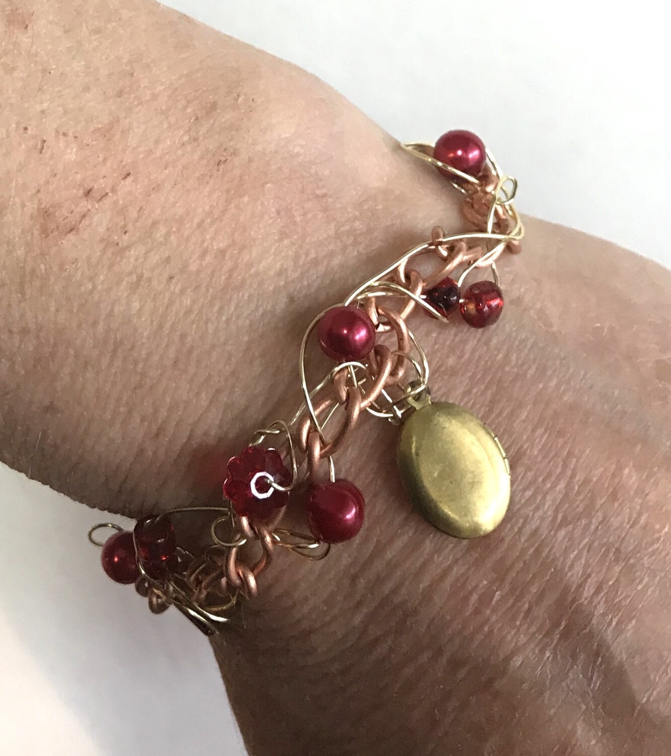 BRACELET SOUVENIR HEUREUX ROUGE