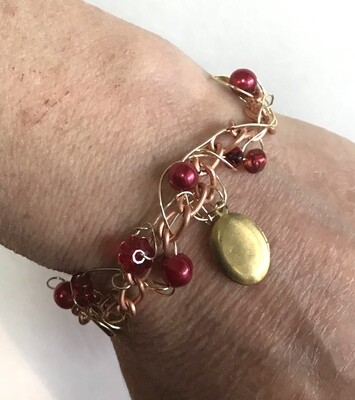 BRACELET SOUVENIR HEUREUX ROUGE