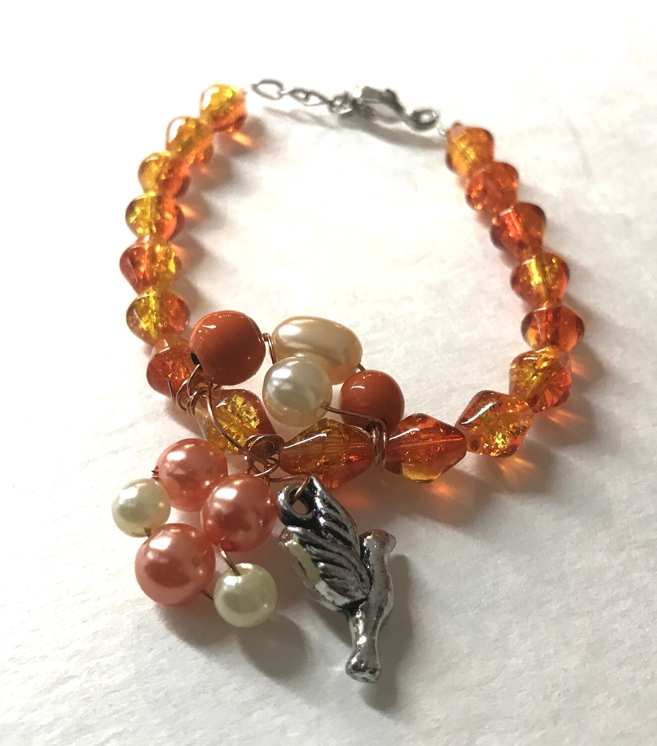 BRACELET ORANGE IVOIRE