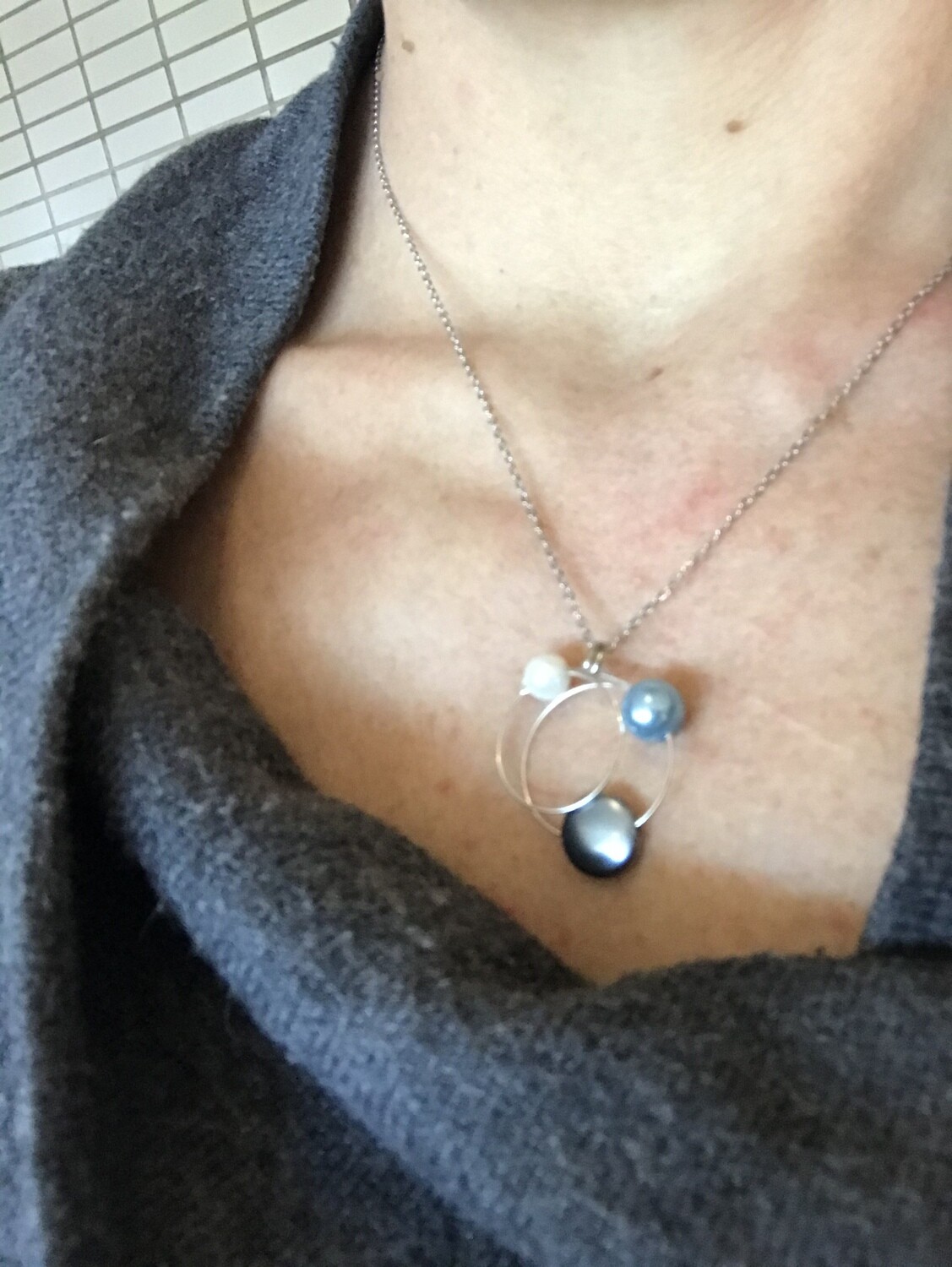 COLLIER PORTE-BONHEUR BLEU