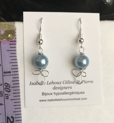 BOUCLES D’OREILLES FANTAISIE BLEU BOUCLES D’OREILLES FANTAISIE BLEU