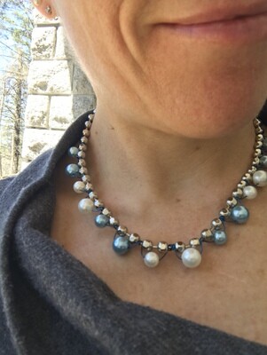 COLLIER BLUE CHAÎNE