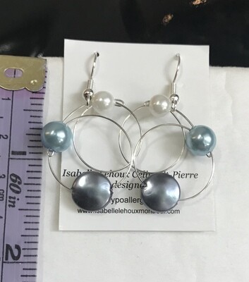 BOUCLES D’OREILLES C CHIC BLEU