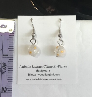 BOUCLES D’OREILLES BLANCO JAUNE