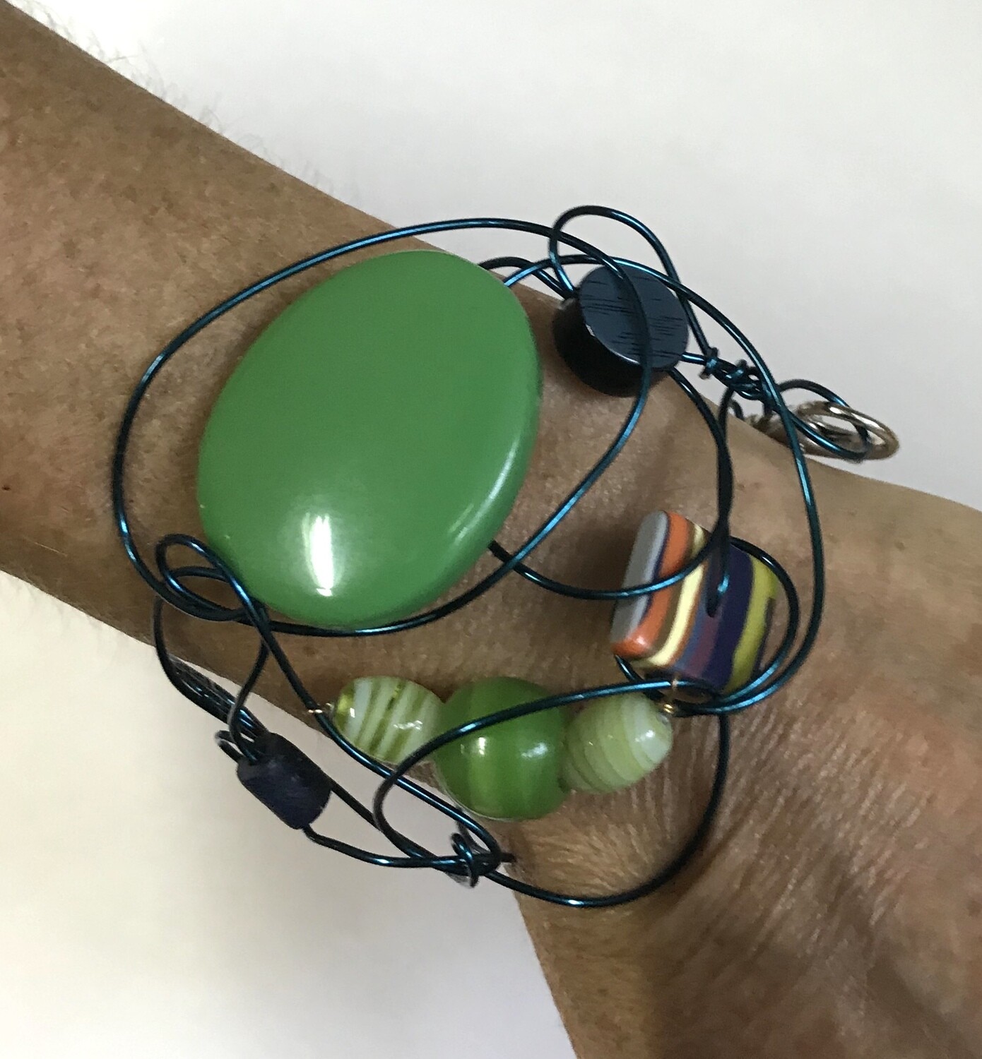 BRACELET D’ARCHITECTURE BLEU VERT