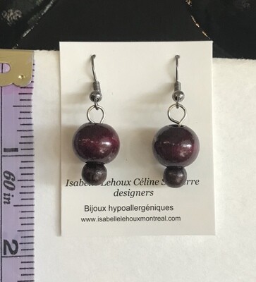 BOUCLES D’OREILLES BOURGOGNE