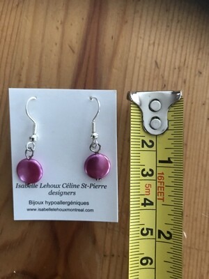 BOUCLES D’OREILLES PASTILLES ROSA