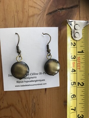 BOUCLES D’OREILLES PASTILLES D’OR