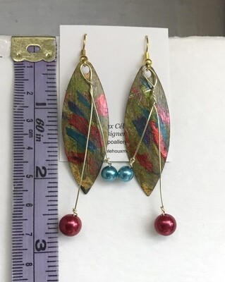 BOUCLES D’OREILLES PEINTES À  LA MAIN FUNNY