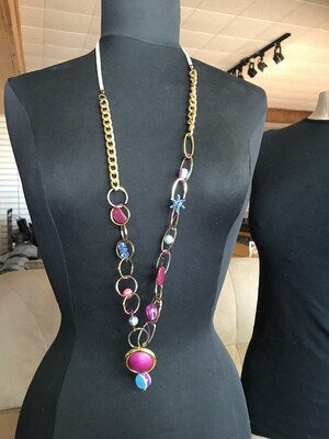 COLLIER ROSE D’OR