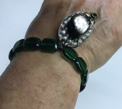 BRACELET VERT BRONZE