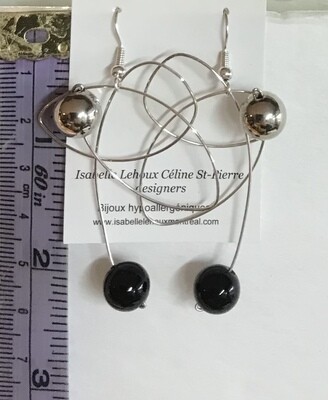 BOUCLES D’OREILLES ESPACE NOIRE