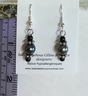 BOUCLES D’OREILLES MINI HÉMATITES