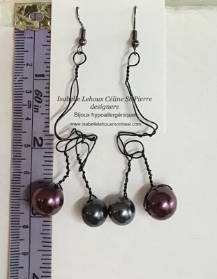 BOUCLES D’OREILLES PERLES DUO