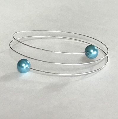 BRACELET DUO PERLES TURQUOISE