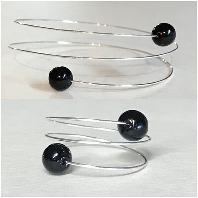ENSEMBLE 2 BIJOUX DUO PERLES NOIR