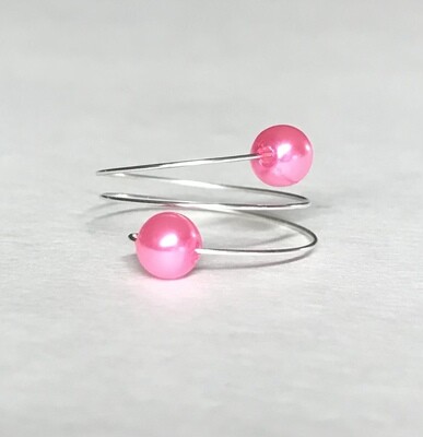 BAGUE ROSE COMME