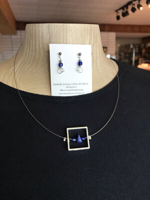 ENSEMBLE 2 BIJOUX CARRÉ DE RÊVE LAPIS-LAZULI ENSEMBLE 2 BIJOUX CARRÉ DE RÊVE LAPIS-LAZULI
